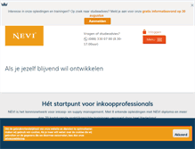Tablet Screenshot of nevi.nl